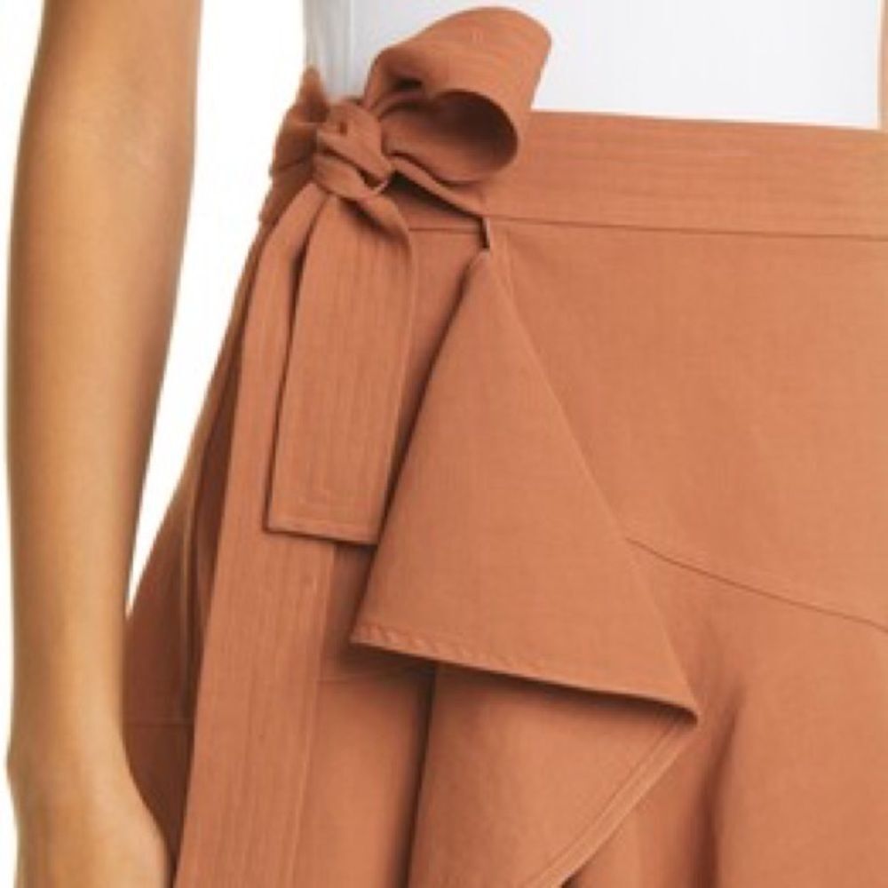 ?ALC Adelaide side tie wrap skirt deep Amber new without tags - Picture 10 of 11